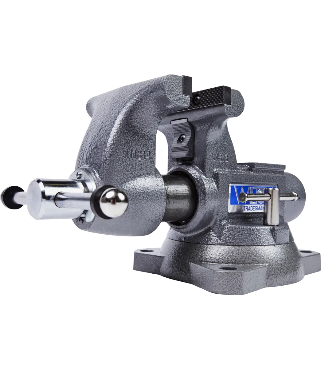 28806 – WILTON TOOLS Vise, Bolts To Work Bench 5 Inch Jaw Opening 5-1/2 Inch Jaw Width 3-3/4 Inch Throat Depth 360 De...